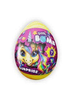 Бомбочка для ванни Bath Bomb Pony Danko Toys BB-02-03 з сюрпризом подарунком антистрес яйце поні єдиноріг