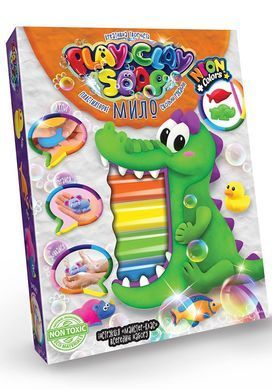 Набір для творчості PlayClay Soap 6 кольорів Danko Toys PCS-03-01U дитяче мило формочки креатив для дітей
