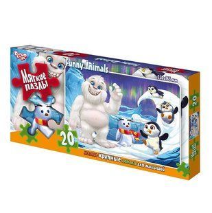 Дитячі м'які пазли "Забавні тварини Пінгвіни" 20 ел. с.9 Danko Toys S20-09-07