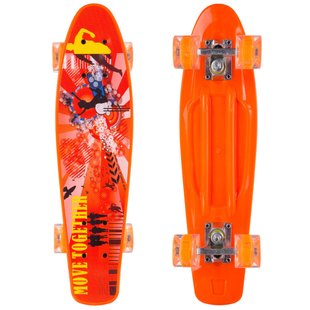 Скейт Пенни Борд Penny Board Cruiser круизер Profi 881 со светящимися колесами