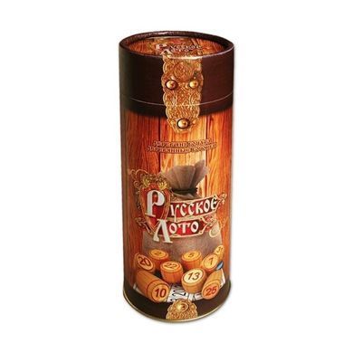 Настольная игра Русское лото (деревянные бочонки, в тубе) Danko Toys ЛТ