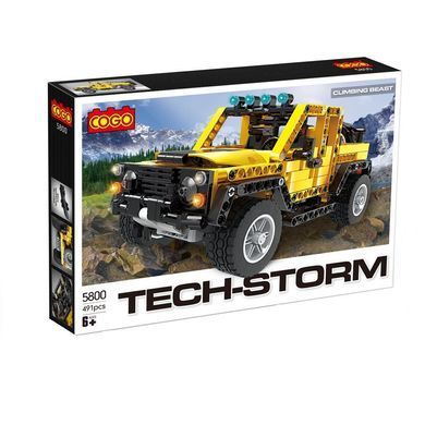 Конструктор Cogo Tech-Storm Джип 5800, механічний всюдихід, 491 деталь, Land Rover Discovery