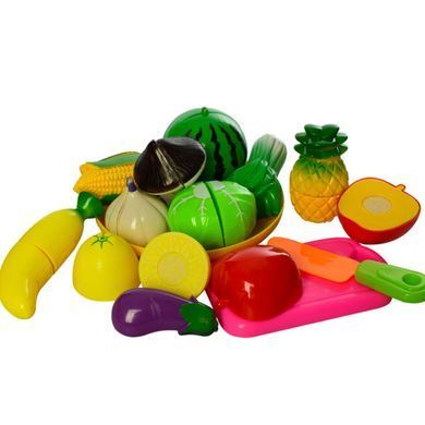 Продукти на липучці 2018 А ніж кошик дитячий ігровий набір іграшка для дітей кухня овочі фрукти