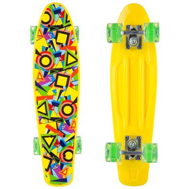 Скейт Пенни Борд Penny Board Cruiser круизер Profi 881 со светящимися колесами