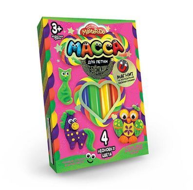 Тісто для ліплення Master Do 4 кол * 20 гр Danko Toys MMD-02-01 маса для ліплення набір дитячої креативної творчості для дітей