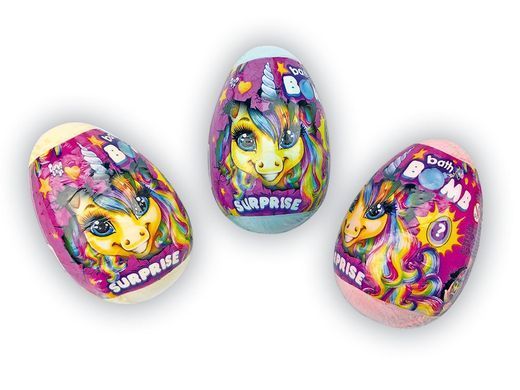 Бомбочка для ванной Bath Bomb Pony Danko Toys BB-02-03 с сюрпризом подарком антистресс яйцо пони единорог