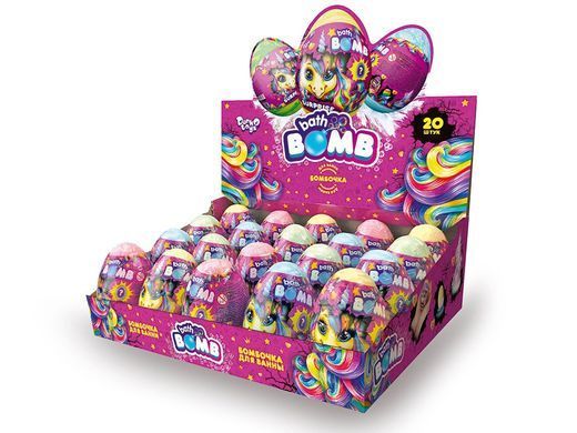 Бомбочка для ванной Bath Bomb Pony Danko Toys BB-02-03 с сюрпризом подарком антистресс яйцо пони единорог