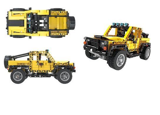 Конструктор Cogo Tech-Storm Джип 5800, механічний всюдихід, 491 деталь, Land Rover Discovery