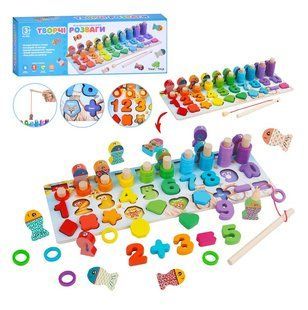 Дерев'яна іграшка Багатофункціональна дошка Tree Toys MD 0852