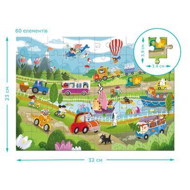 Виммельпазл Dodo Транспорт (60 дет.) 300660