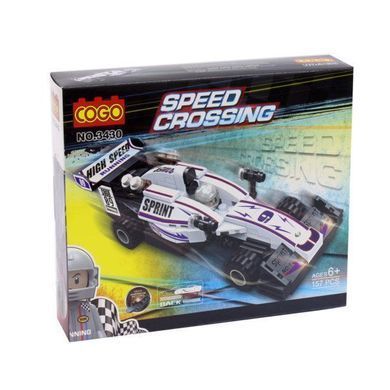 Конструктор детский Гоночный болид COGO 3430 Speed Crossing 157 деталей для мальчик