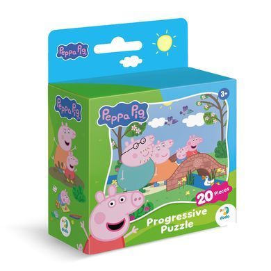 Дитячий пазл Peppa Pig Progressive Прогулянка в парку (20 ел.) Dodo 200478