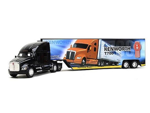 Модель грузовика KENWORTH T700 с контейнером KT1302W Kinsmart металлические инерционные машинки игрушки детям