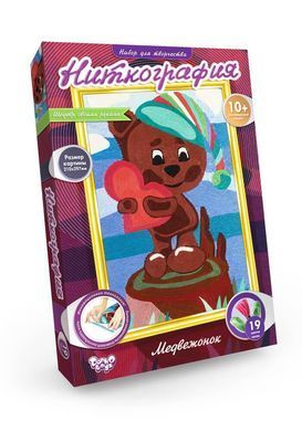 Набір для творчості Ніткографія Danko Toys NG-01-01 дитячий схема муліне рамка іграшка розвиваюча для дітей