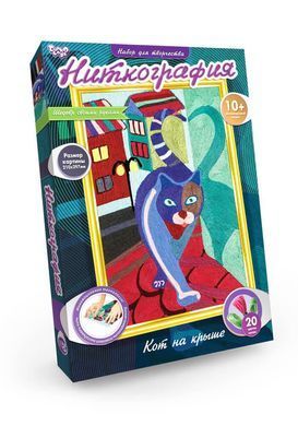 Набір для творчості Ніткографія Danko Toys NG-01-01 дитячий схема муліне рамка іграшка розвиваюча для дітей