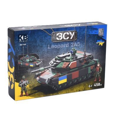 Конструктор Військова техніка ЗСУ (458 дет, танк Leopard 2A5) KB 1145