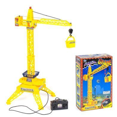 Подъемный кран на дистанционном управлении 9803 д/у Super Crane детская игрушка подсветка пульт