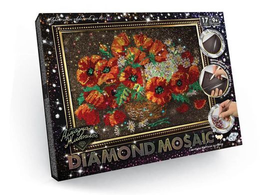 Алмазна мозаїка Danko Toys DM-01-01,02,&hellip;10, Diamond Mosaic набір креативної творчості, живопис для дітей