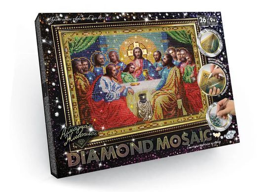 Алмазна мозаїка Danko Toys DM-01-01,02,&hellip;10, Diamond Mosaic набір креативної творчості, живопис для дітей