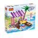 Конструктор Cogo Girls Бар у моря 4551, фигурки, серфингистки, 228 дет. блочный, игрушка для девочек