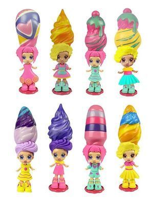 Герої WOW DOLL, арт. WOW-1, Лялечка-сюрприз зростаюча у воді, будиночок морозиво, волосся сквіш, іграшка лялька, типу №О№