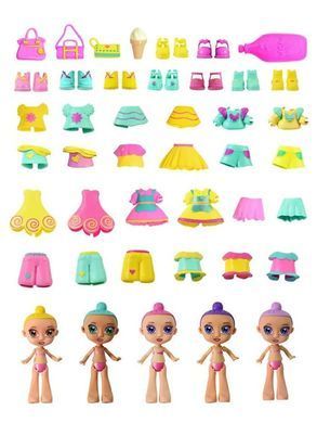 Герої WOW DOLL, арт. WOW-1, Лялечка-сюрприз зростаюча у воді, будиночок морозиво, волосся сквіш, іграшка лялька, типу №О№