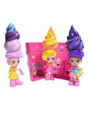 Герої WOW DOLL, арт. WOW-1, Лялечка-сюрприз зростаюча у воді, будиночок морозиво, волосся сквіш, іграшка лялька, типу №О№