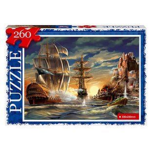 Класичний дитячий пазл "Морські баталії" 260 ел. с.14 Danko Toys C260-14-14