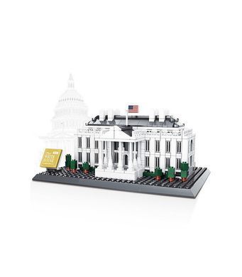 3D конструктор Wange Архітектура Білий дім The White house of Washington-USA 4214 3Д 773 деталі