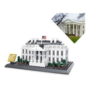 3D конструктор Wange Архітектура Білий дім The White house of Washington-USA 4214 3Д 773 деталі