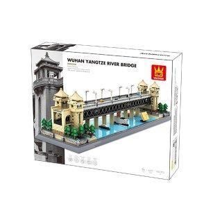 Конструктор Мост через реку Янцзы Wange 3D Архитектура 6223 Ухань 3Д 1452 детали