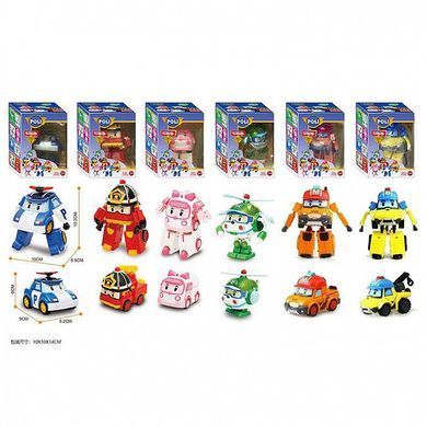Трансформер транспорт Robocar Poli 83168 Робокар Полі іграшка дитячий робот машинка вертоліт вантажівка для дітей