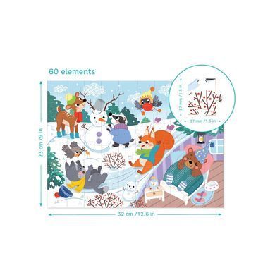 Дитячий пазл Dodo Зимові тваринки (60 дет.) 300578