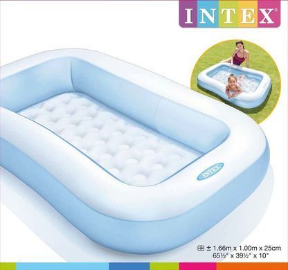 Бассейн надувной Радуга Intex 57403 для детей и взрослых 128 л мягкое дно Интекс