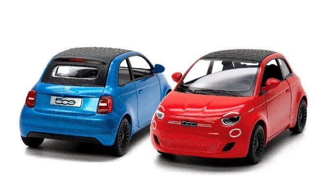 Модель легкова Kinsmart Fiat 500E 5'' KT5440W