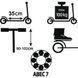 Двухколесный самокат Scooter 2020, большие колеса, складной, трюковый, корпус стальной, скутер для детей
