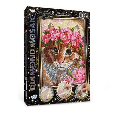 Набір креативної творчості Алмазний живопис DIAMOND MOSAIC Danko Toys DM-03 дитячий для дітей 30*20 см