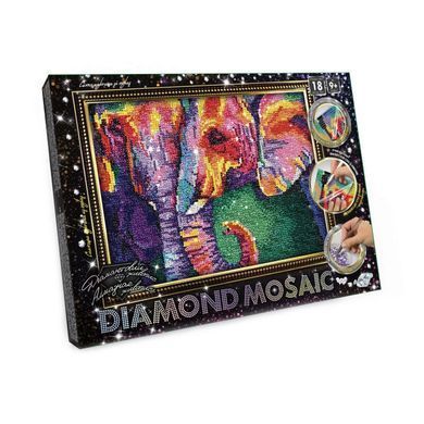 Набір креативної творчості Алмазний живопис DIAMOND MOSAIC Danko Toys DM-03 дитячий для дітей 30*20 см