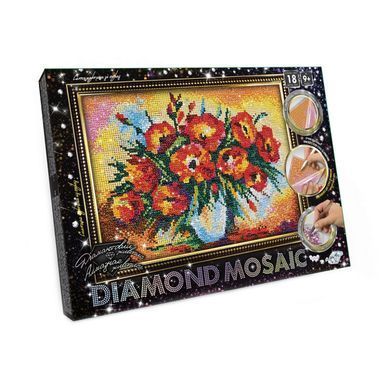 Набір креативної творчості Алмазний живопис DIAMOND MOSAIC Danko Toys DM-03 дитячий для дітей 30*20 см