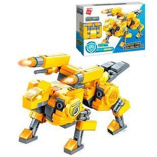 Конструктор Brick Гепард стреляющий лазером Cube of mechanical beasts-Laser-firing Cheetah Qman 41213