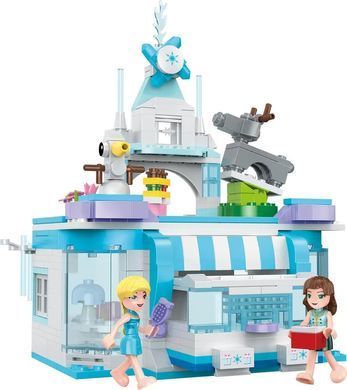 Конструктор Cogo Girls fairy Модный дом 3061, шкатулка для драгоценностей, 4 в 1, 648 дет. блочный, игрушка
