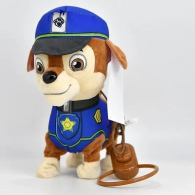 Собачка на повідку патруль (музична плюшева іграшка на д/у) С 37777