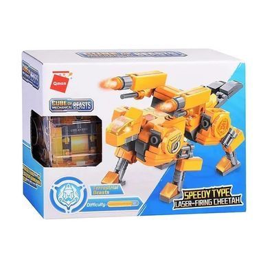 Конструктор Brick Гепард стреляющий лазером Cube of mechanical beasts-Laser-firing Cheetah Qman 41213