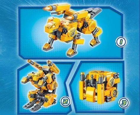 Конструктор Brick Гепард стреляющий лазером Cube of mechanical beasts-Laser-firing Cheetah Qman 41213