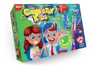 Набор для проведения опытов Chemistry Kids Danko Toys CHK-01-01U реактивы мерка перчатки детская развивающая