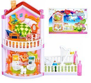 Ляльковий будиночок із ляльками та меблями (77 pcs) 956