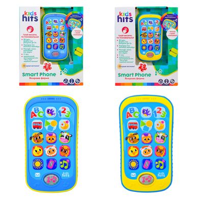 Телефон Kids Hits KH03/003, Яскрава ферма, дитячий Smart Phone, музична розвиваюча іграшка для дітей