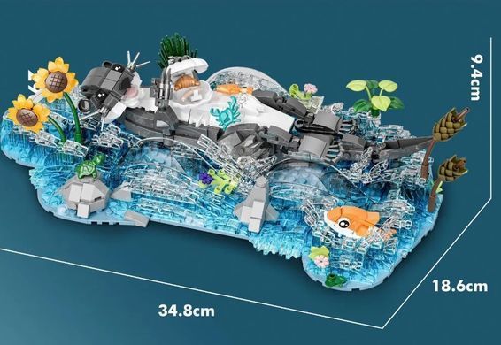 Конструктор Выдра, балующаяся в воде (936 дет.) 6029