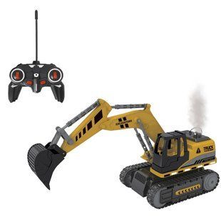 Стройтехника на радиоуправлении Экскаватор (пульт, аккумулятор, дым/пар) 800-1
