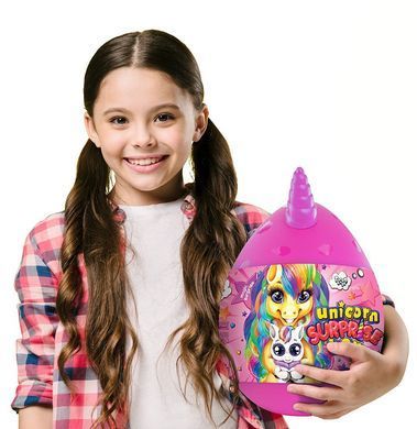 Яйце-сюрприз Unicorn Surprise Box Danko Toys USB-01-01 Єдиноріг подарунок Дитячий набір для креативної творчості дітей